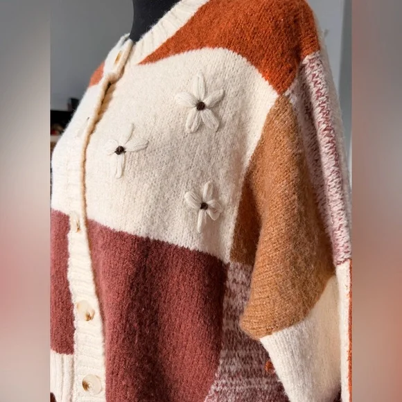 Anthropologie Luna Ivy Oversized Cardigan Sweater size Small - Picture 3 of 8